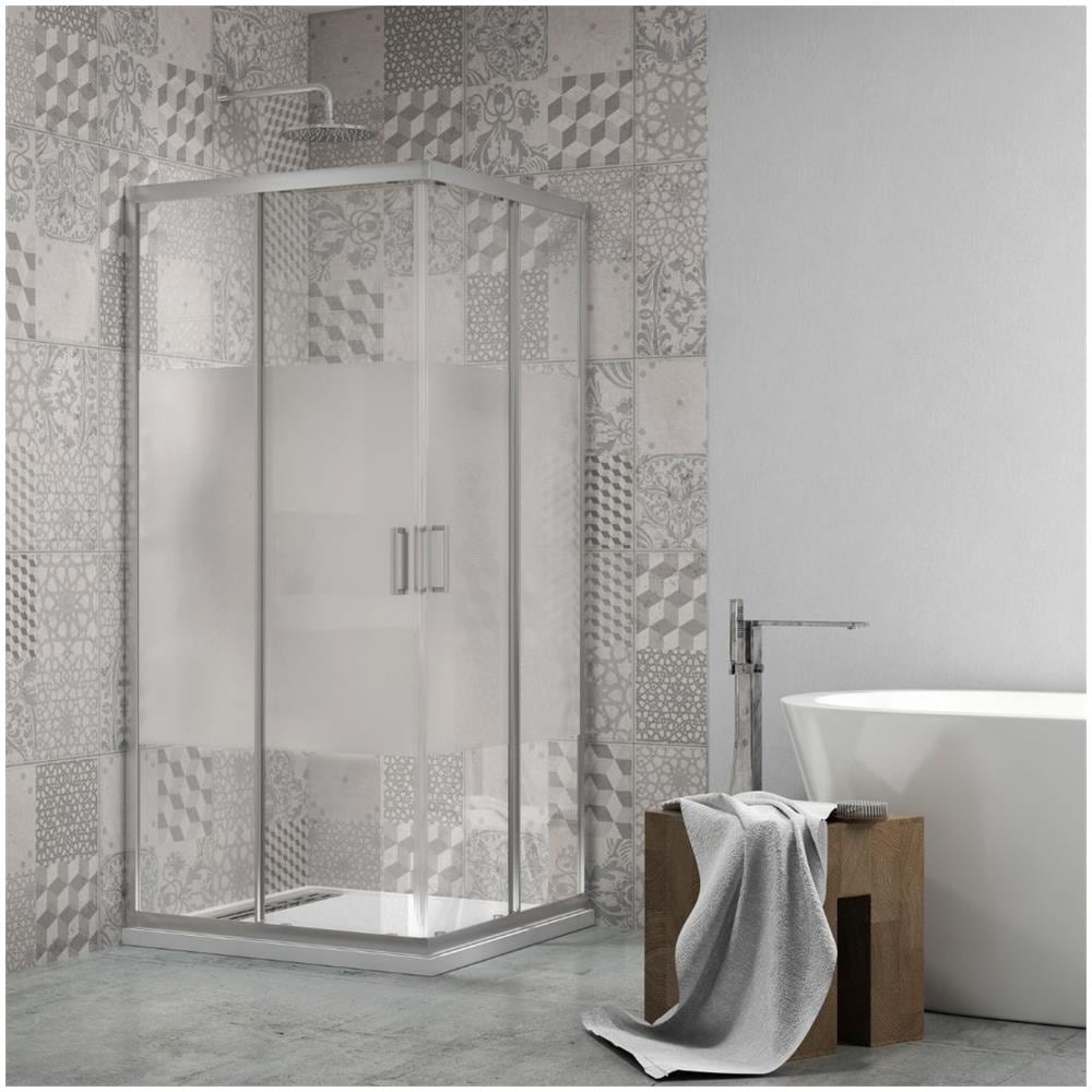 Lato Fisso Box Doccia Book Adatto Per Porta A Soffietto Book Cristallo Temprato *** Misure : 70x90x190h Cm Regolabile - Foto 1