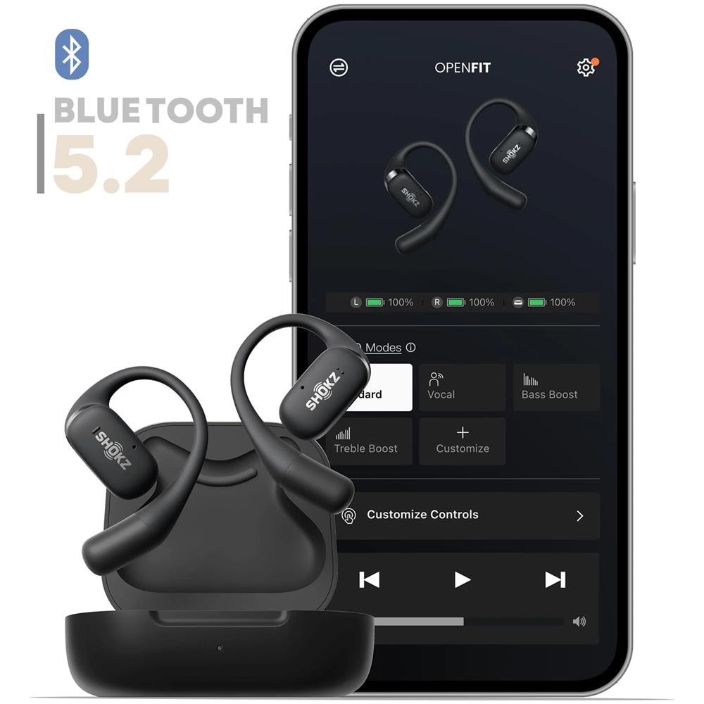 Cuffie Sportive Senza Fili Bluetooth Openfit Nere - Foto 2