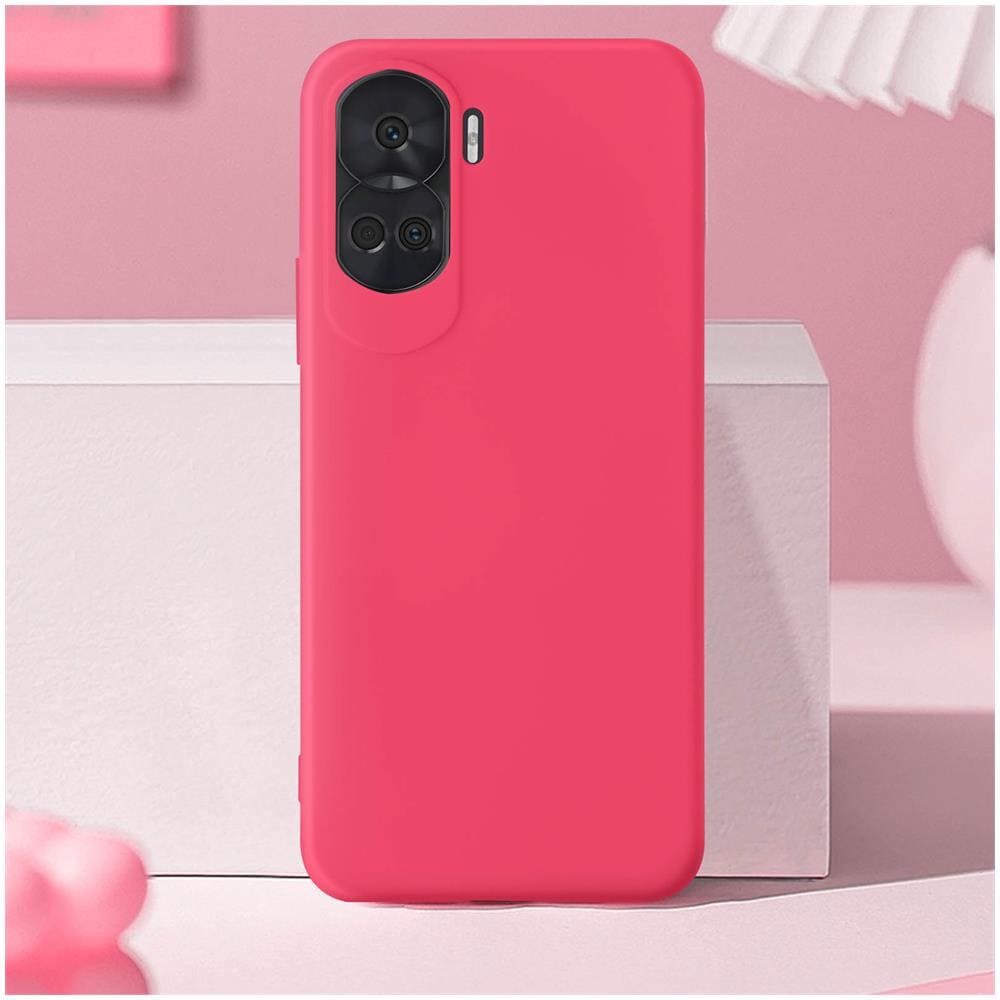 Cover Per Honor 90 Lite Semi-rigida Soft-touch Serie Fast Cover Fucsia - Foto 2