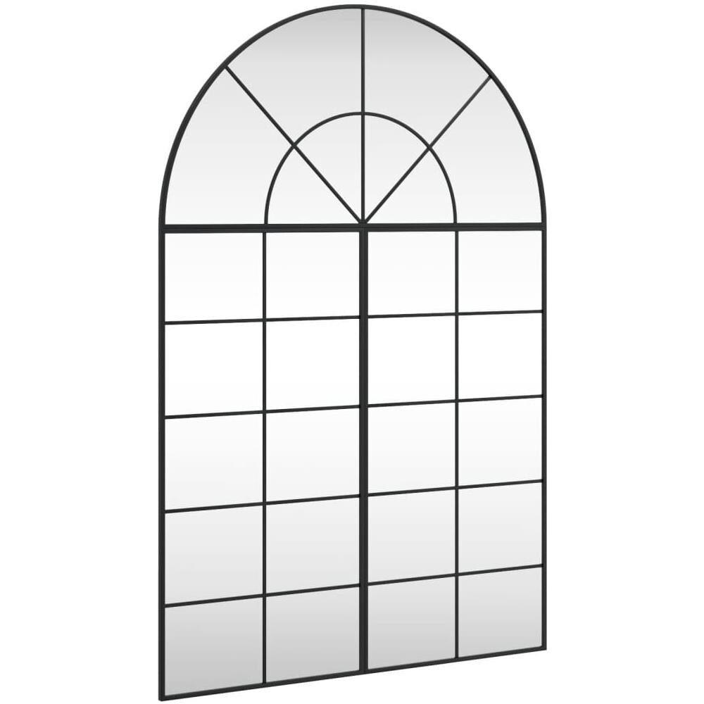 Specchio Da Parete Nero 100x150 Cm Arco In Ferro - Foto 2