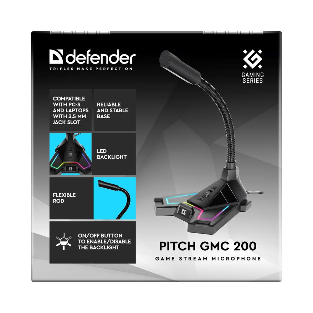 PITCH GMC 200 Nero Microfono per PC - Foto 10