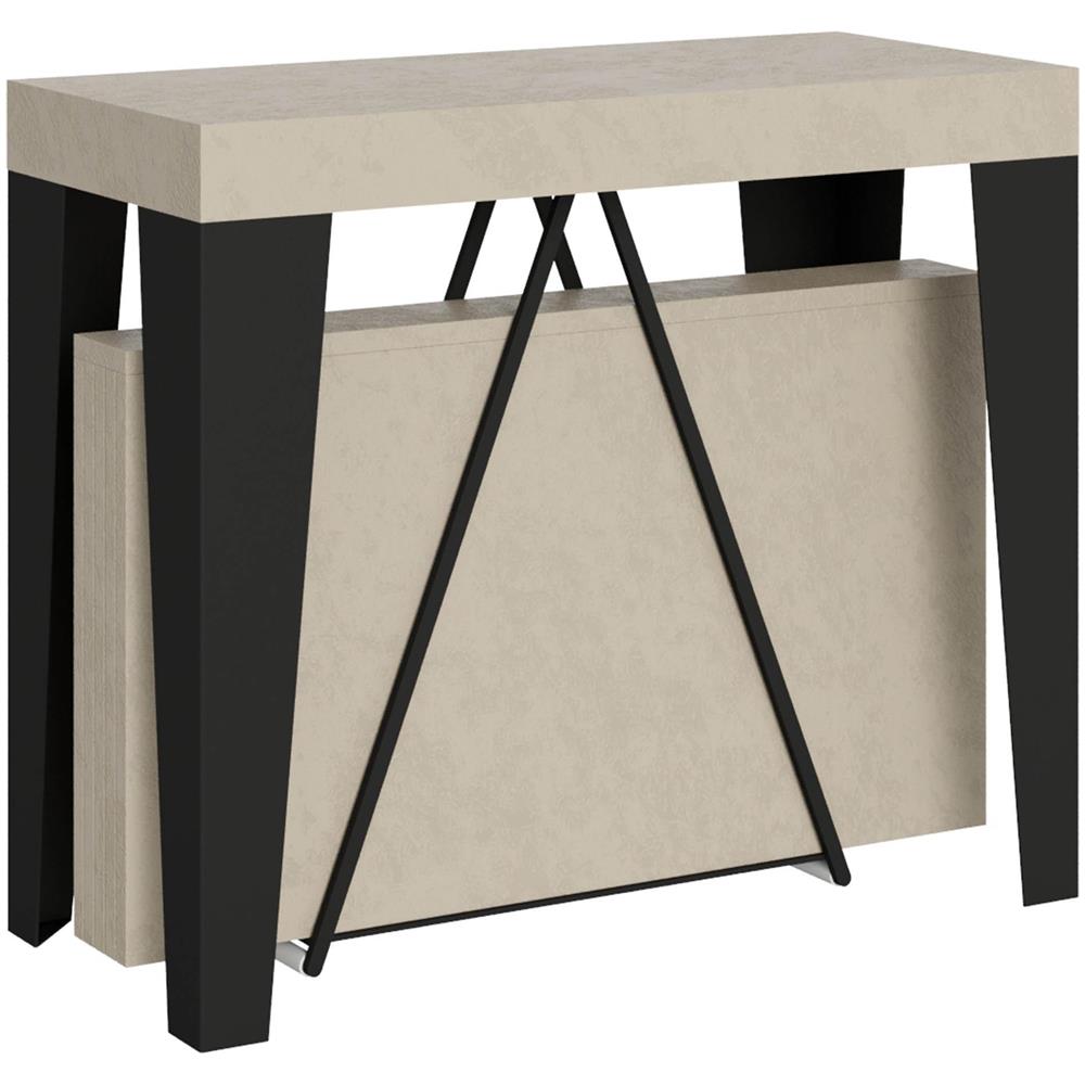 Consolle allungabile 90x40/196 cm Algo Small cashmere telaio antracite - Foto 1