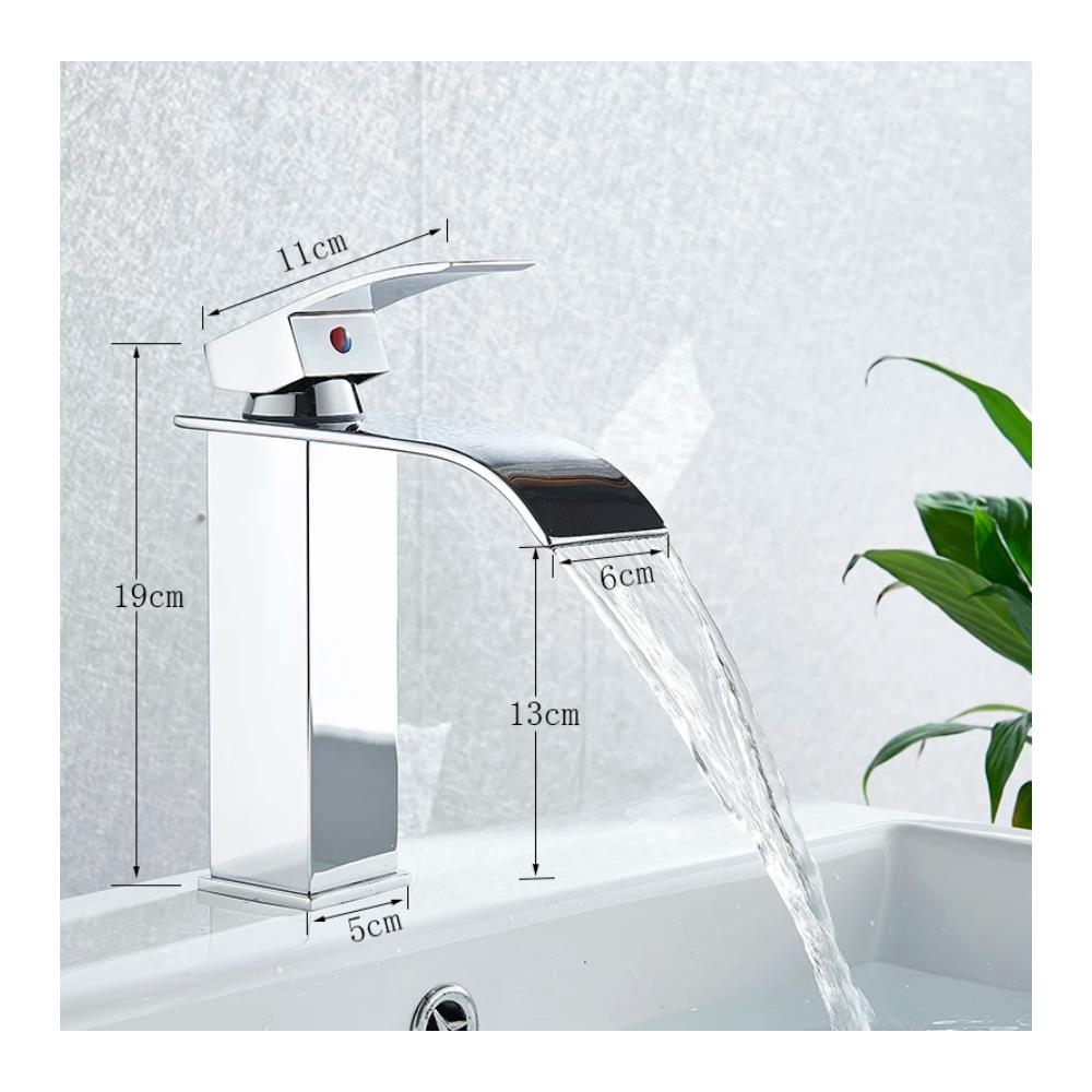 Rubinetto per lavabo da bagno, Blackswan, tipo M84, modello cromato lucido, misura 19 cm - Foto 4