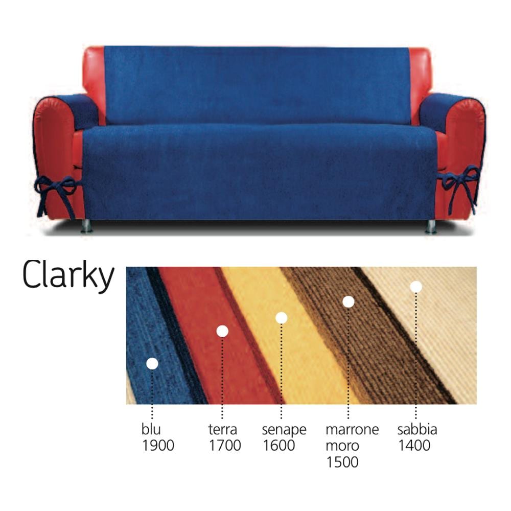 Copridivano Genius Class Clarky 3 Posti Marrone Moro 1500 - Foto 4