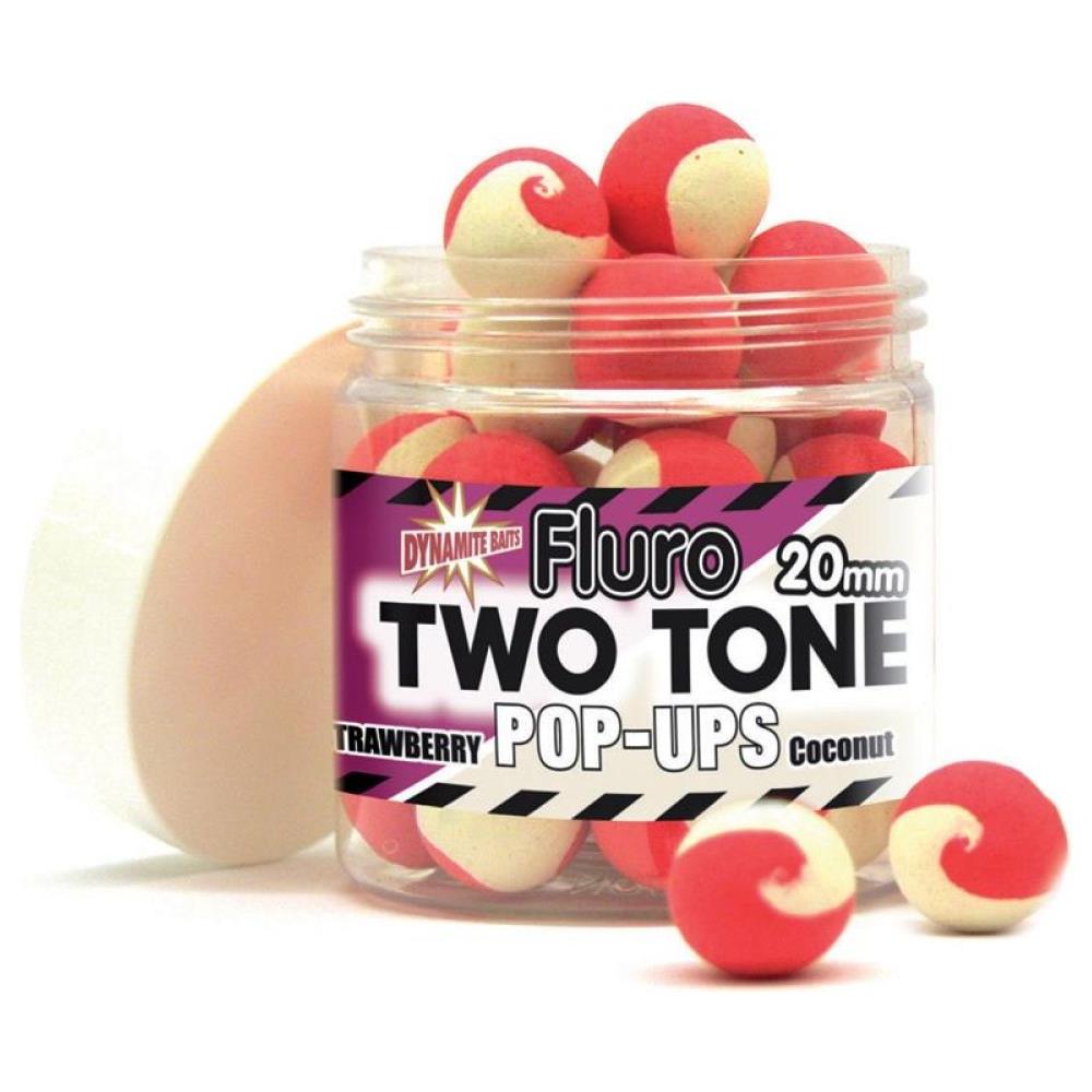 Pop Ups Fluoro Two Tone Strawberry-coconut 15 Mm Unica Bianco Rosso - Foto 1
