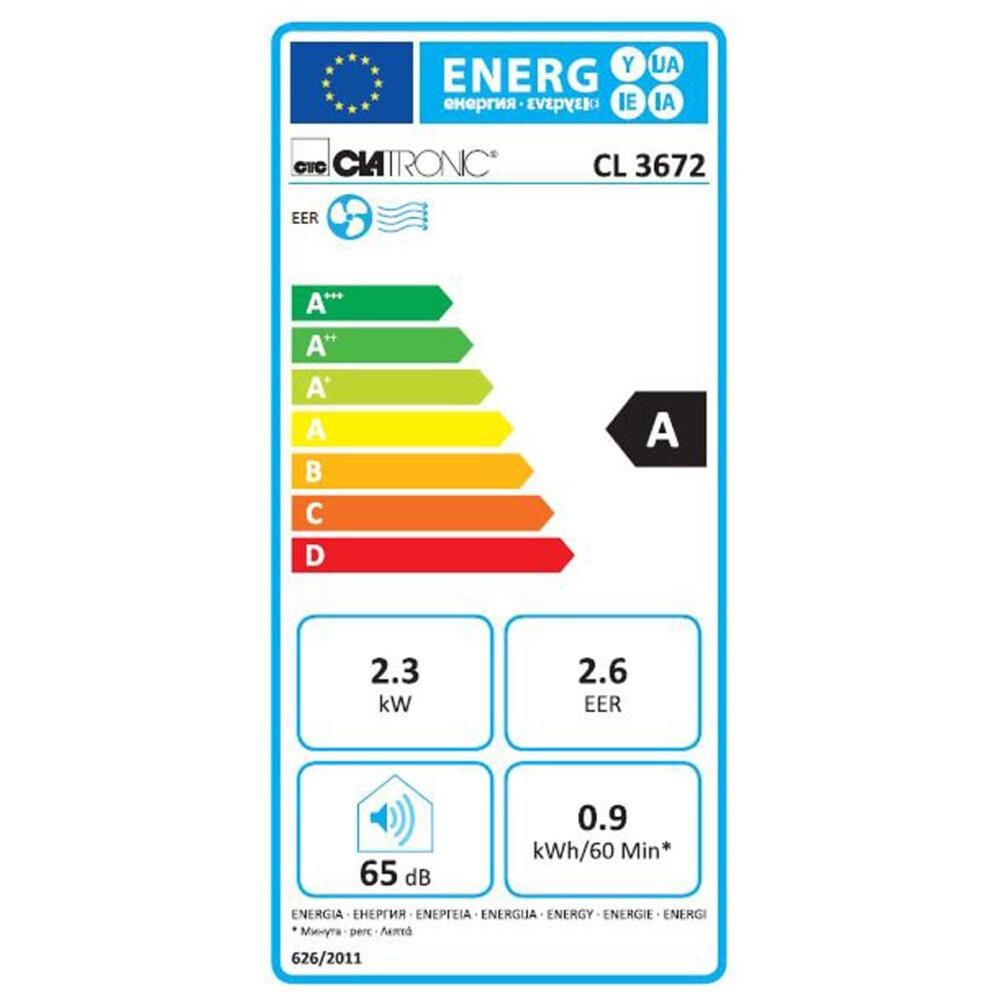 Climatizzatore Portatile Cl 3672 8000 Btu / h Classe A Colore Grigio - Foto 6