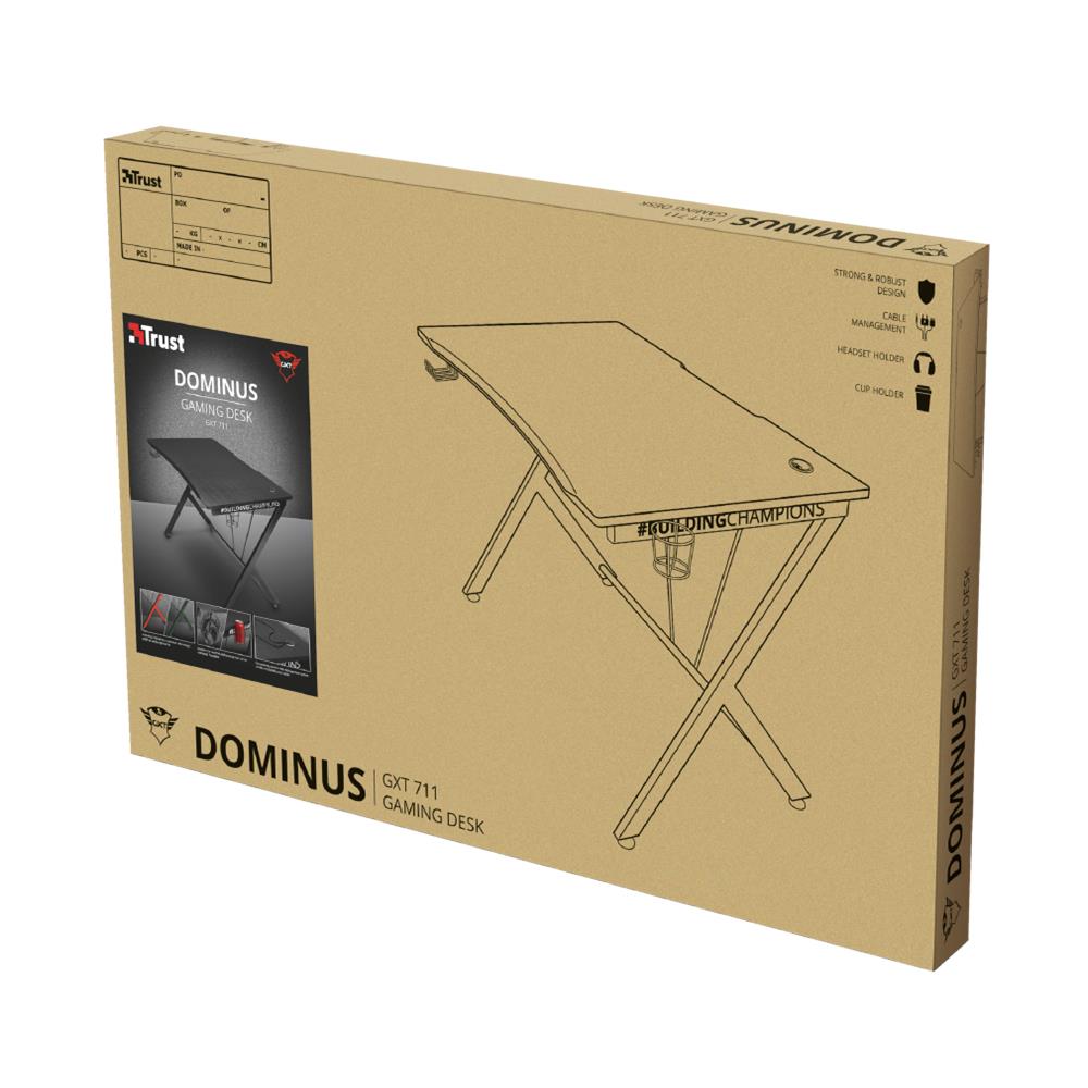 Scrivania Gaming GXT 711 Dominus Rivestimento Superiore in PU di Alta Qualità - Foto 12