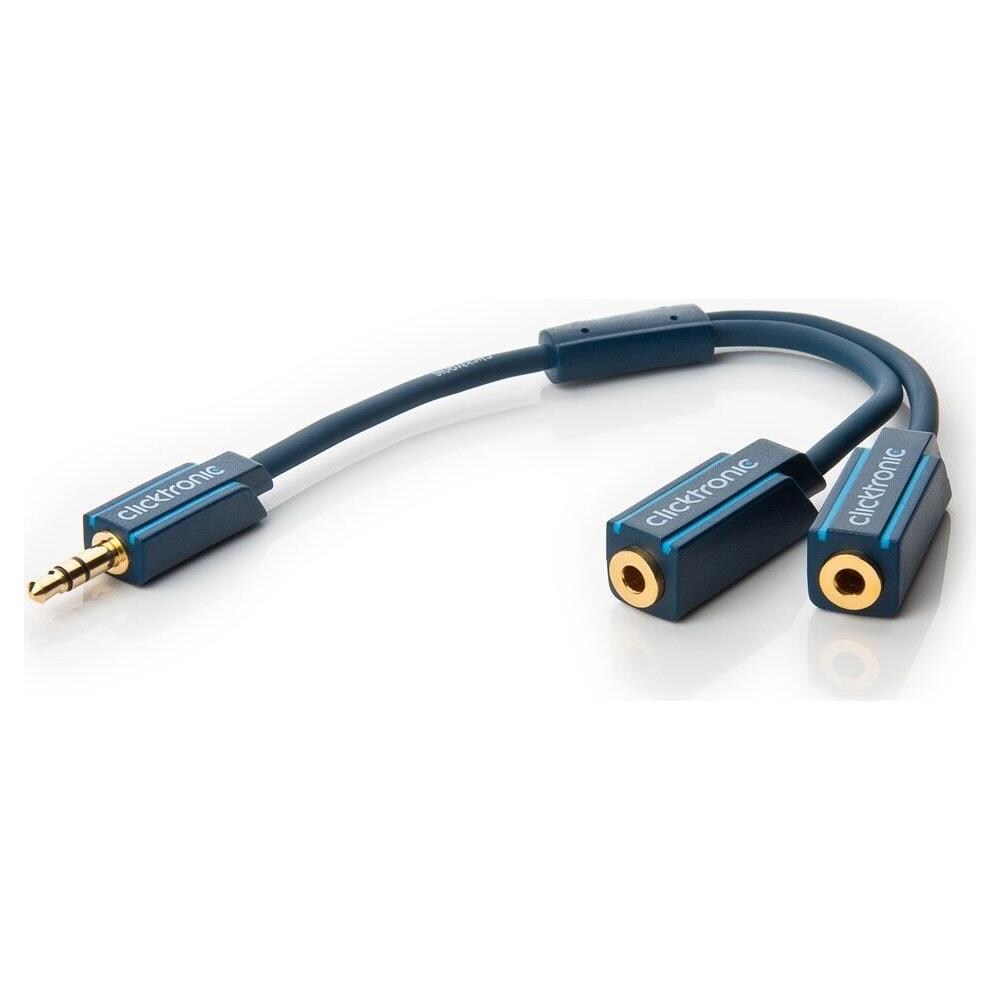 ver Cavo Sdoppiatore Stereo Jack 3,5 10 Cm Alta Qualit? Blu 0,1 Metri - Foto 2