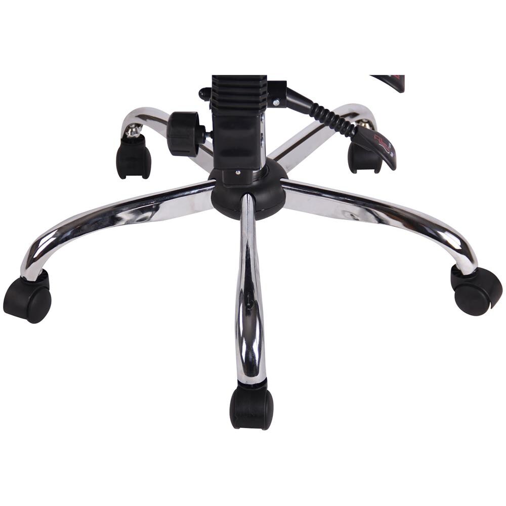 Sgabello Sella da Lavoro Stuttgart in Similpelle I Sedia Studio Ergonomica con Schienale Inclinabile I Sedia Ambulatorio con 5 Ruote Nero - Foto 5