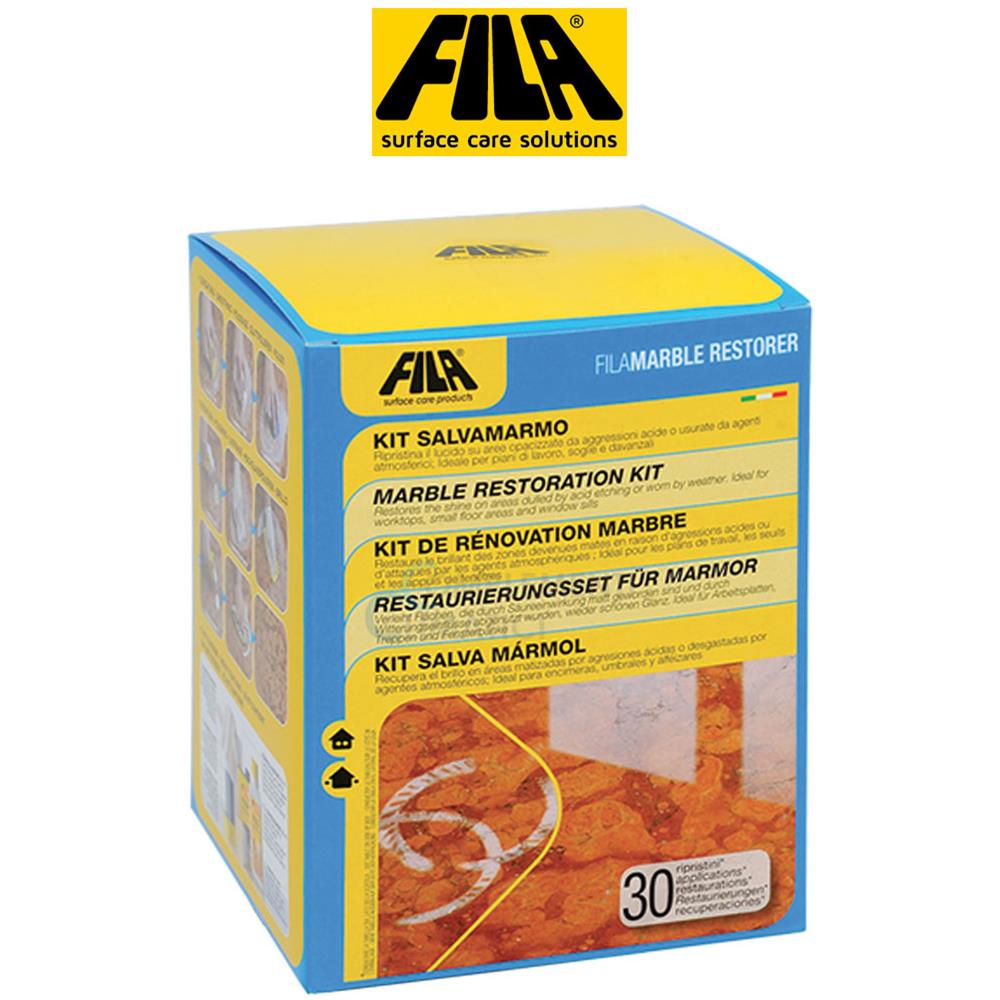 Fila Filamarblerestorer Kit Salvamarmo Salva Marmo Ripristino Piccole Superfici Marmo Lucido Travertino Pietre Calcaree Lucidate Top Bagno Cucina Tavoli Gradini Soglie Davanzali Agglomerati - Foto 2