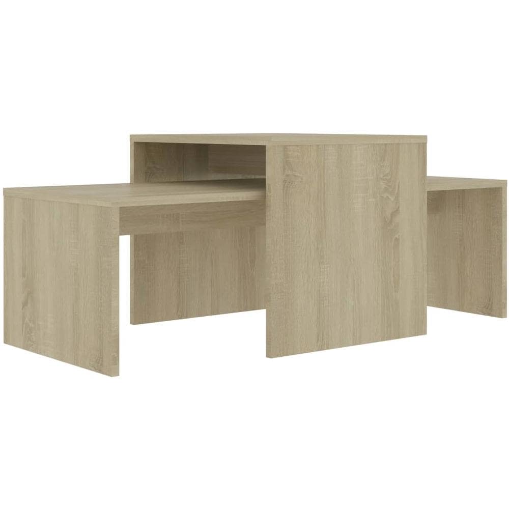 Set Tavolini Salotto Rovere Sonoma 100x48x40 cm Multistrato - Foto 2