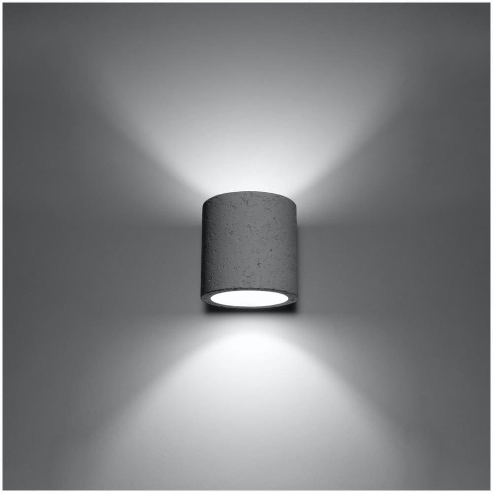 Sollux Sl. 0486 - Lampada Da Parete Orbis Betton, Moderna Luce A Led Grigia Per Soggiorno, Camera Da Letto, Bagno, Corridoio, Ufficio, Attacco G9, Colore: Grigio - Foto 13