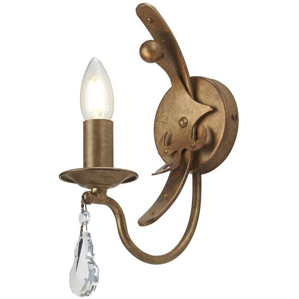 Applique A 1 Candela - Patina Oro, E14 - Foto 1