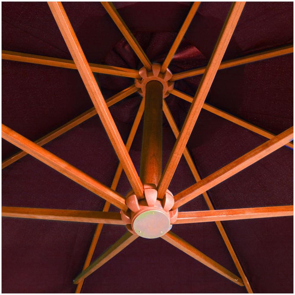 Ombrellone A Sbalzo Bordò 3,5x2,9 M Palo In Abete Massello - Foto 2