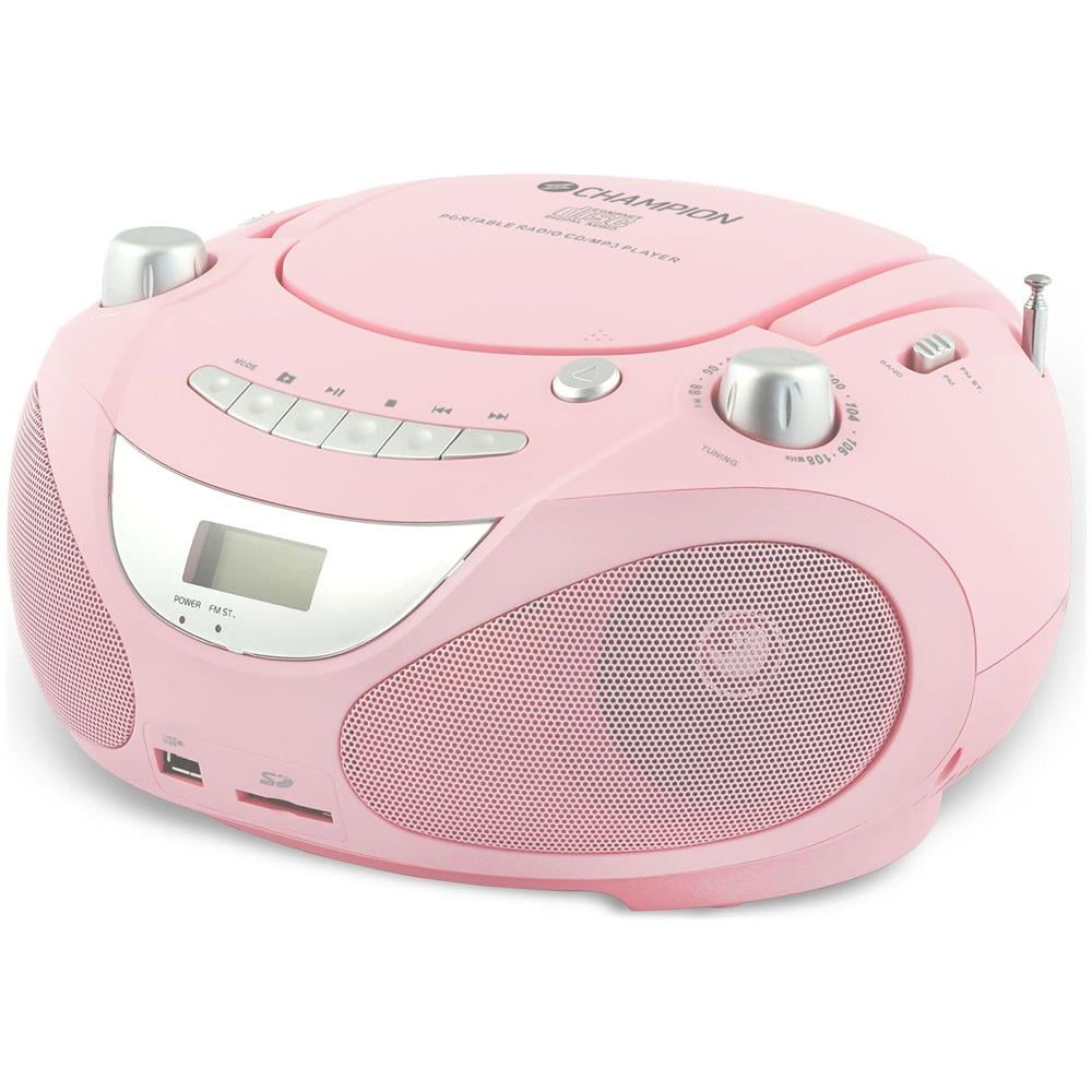 Boombox Cd / Radio / Mp3 / Usb Rosa - Foto 1