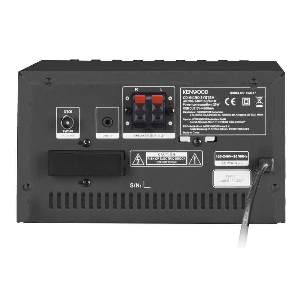 Sistema Micro Hi-Fi Hi-Fi M-7000S-B Intelligente con MP3 / CD DA / CD-R /RW Radio DAB+ / FM Potenza Totale 60 W Wi-Fi / Bluetooth Colore Nero - Foto 3