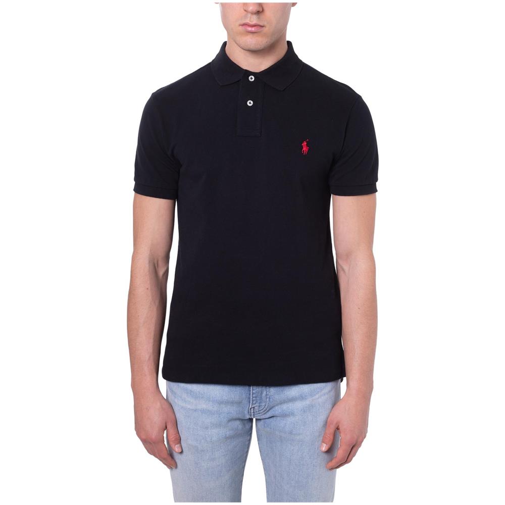 Polo Uomo Slim Fit In Piqué Di Cotone Verde - Foto 1