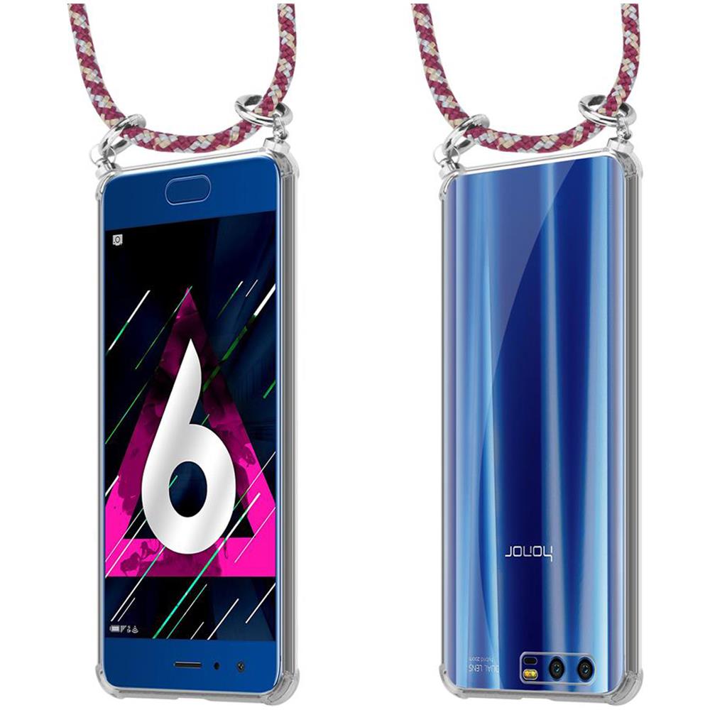 Catena Di Telefoni Cellulari Compatibile Con Honor 9 In Rosso Giallo Bianco - Coperchio Protettivo In Silicone Con Anelli D'argento, Cinturino In Corda E Custodia Staccabile - Foto 8