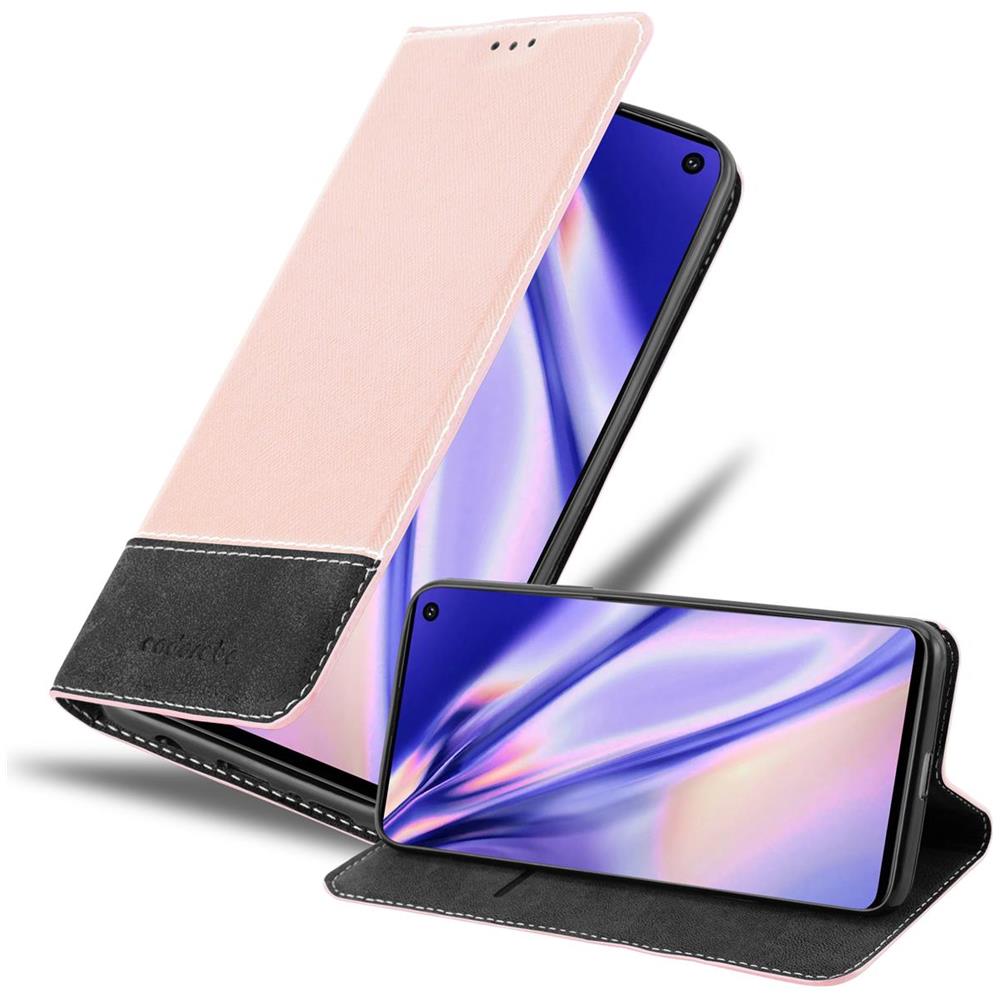 Custodia Compatibile Con Samsung Galaxy S10 4g In Oro Rosato Nero - Coperchio Protettiva Con Chiusura Magnetica, Funzione Stand E Tasca Per Le Carte - Foto 1