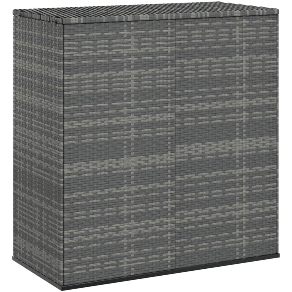 Contenitore Da Giardino In Rattan Pe 100x49x103,5 Cm Grigio - Foto 1