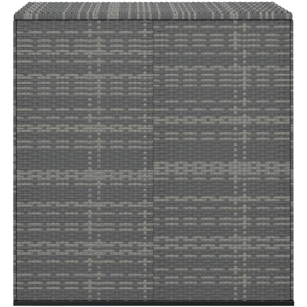 Contenitore Da Giardino In Rattan Pe 100x49x103,5 Cm Grigio - Foto 2