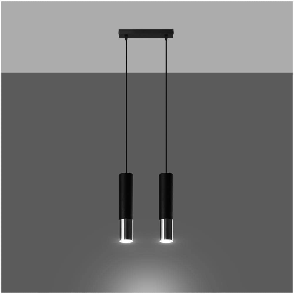 Lampada A Sospensione Metallo Loopez 1 Sollux Cromato 900x60x300 Mm Metallo - Foto 11
