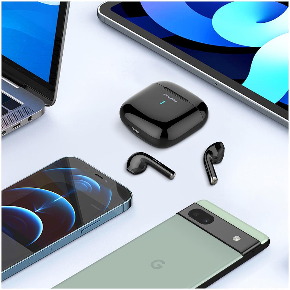 Auricolari Wireless Tws T26 Impermeabili Ipx4 Comodi Autonomia Elevata Nero - Foto 2