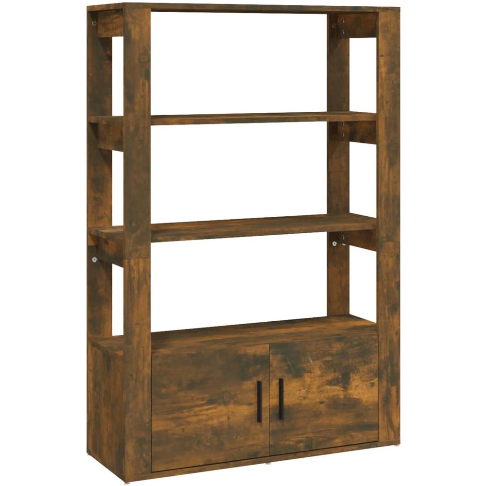 Credenza Rovere Fumo 80x30x119,5 Cm In Legno Multistrato - Foto 2