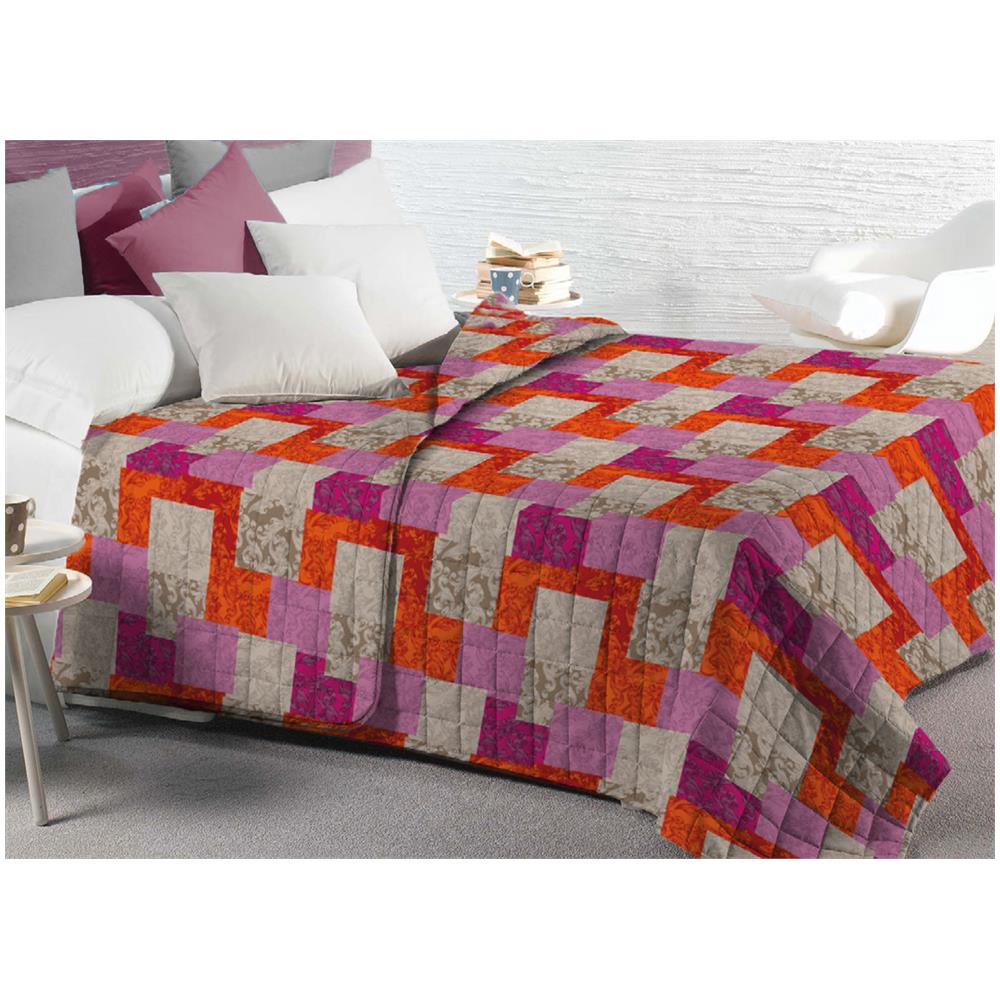 Quilt Trapuntino Piumino Estivo 100gr mq Microfibra Bea Varie Fantasie Piazza E Mezza DIS.7 - Foto 1