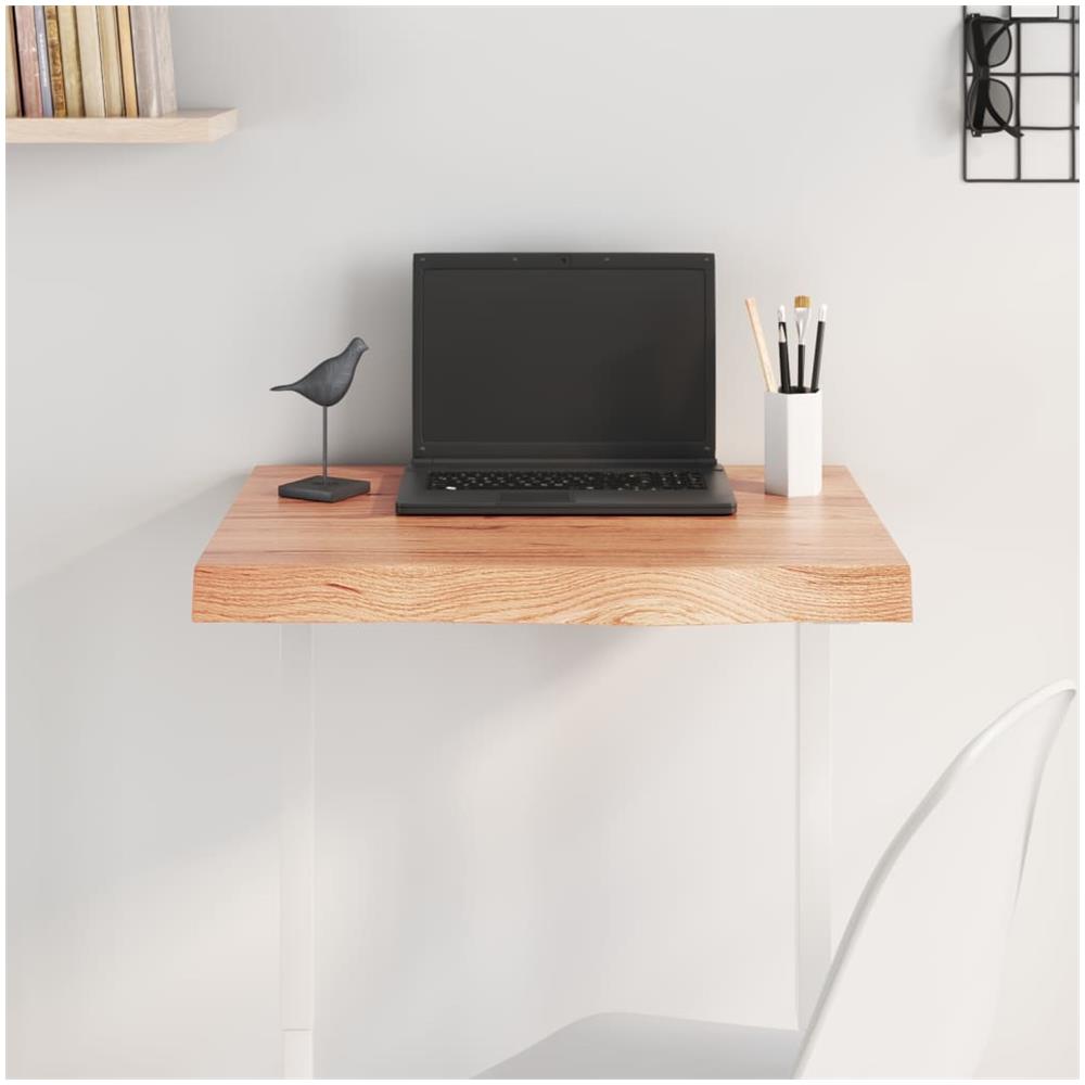 Piano Tavolo Marrone 60x40x (2-6) cm Massello Rovere Trattato - Foto 1