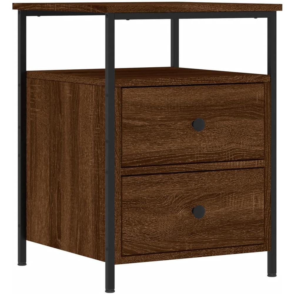 Comodino Rovere Marrone 44x45x60 Cm In Legno Multistrato - Foto 2