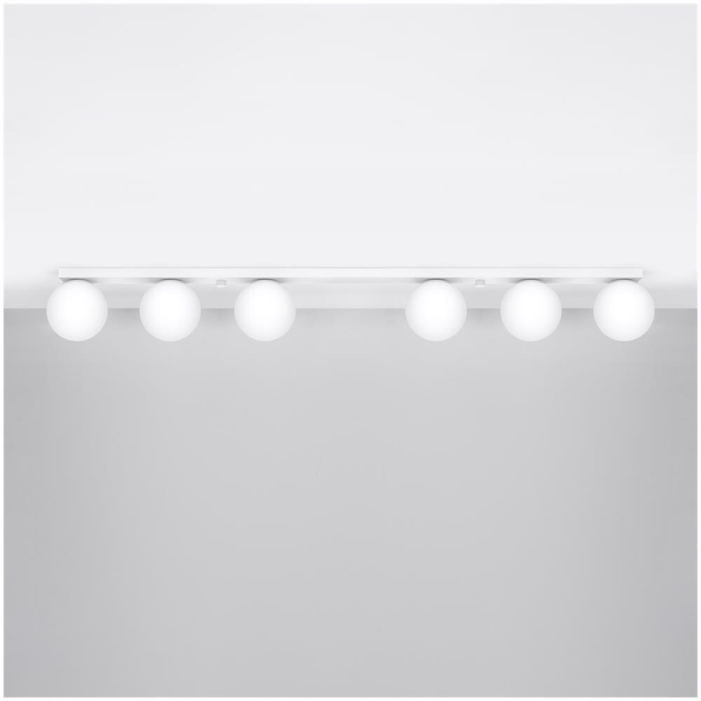 Lampada Da Soffitto Yoli 6 Bianco Sl. 1150 - Moderno Lampade Da Soffitto Bianco 14.5x120x12 Cm - Foto 2