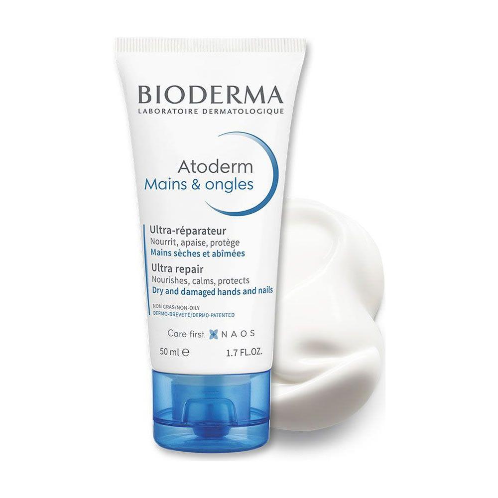 Crema Idratante Riparatrice Mani E Unghie 3x50ml Atoderm Pelle Secca Bioderma - Foto 1
