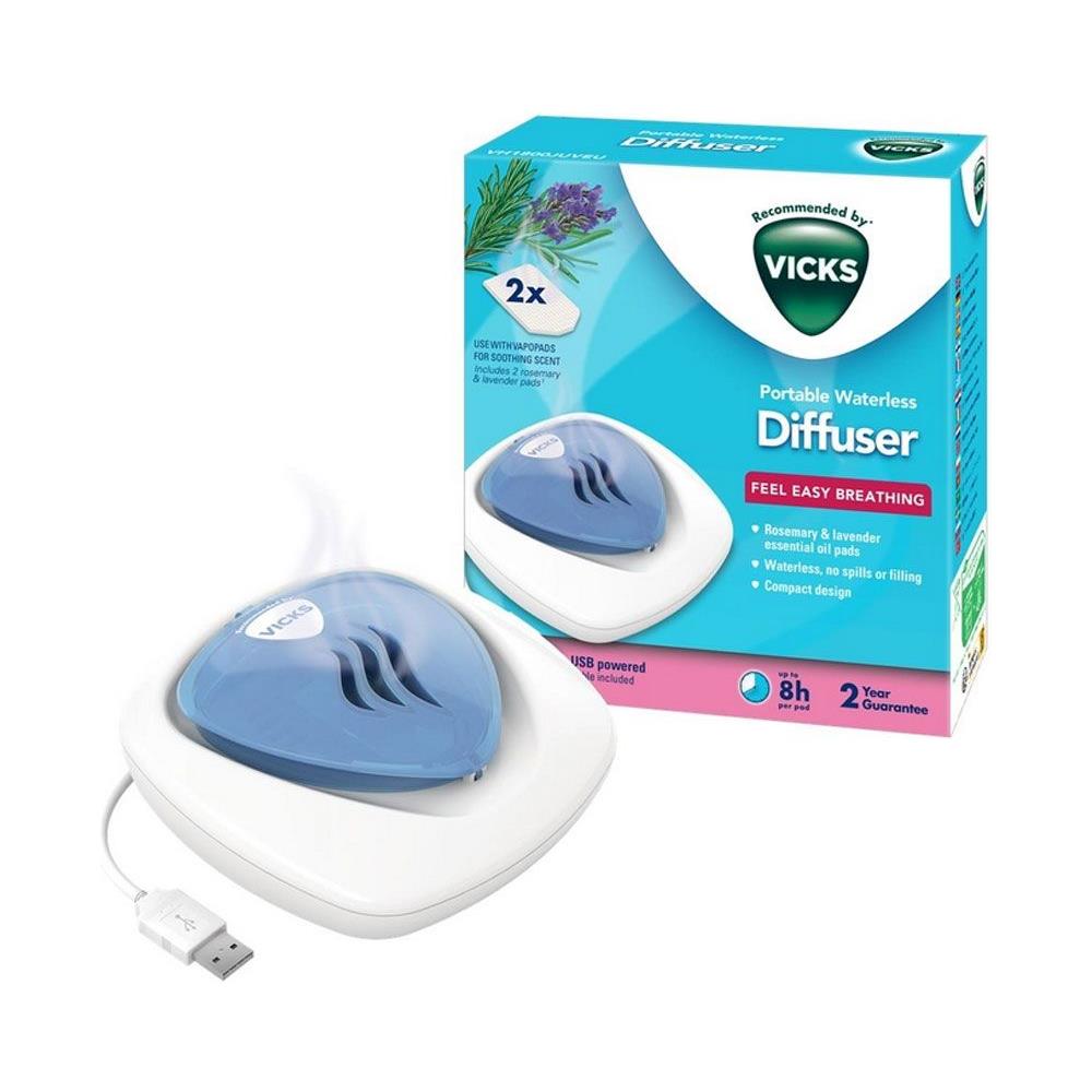 Vh1800 Diffusore Portatile Senz'acqua 2 Ricariche Di Lavanda E Rosmarino - Foto 1