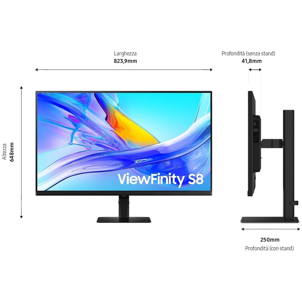 Monitor 37" VA Flat LS37D800UAUXXU 4K Ultra HD Tempo di risposta 5 ms - Foto 6