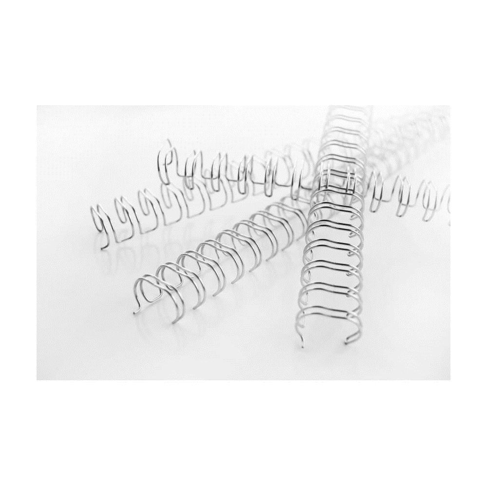 Spirali metalliche WireBind argento 11 mm (100) - Foto 2