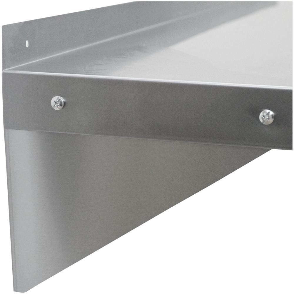 2 Mensole a Muro in Acciaio Inossidabile Inox per Cucina Commerciale Mensole a Parete per Ristoranti Catering Resistente alla Corrosione da 1400mm x 300mm - Foto 10