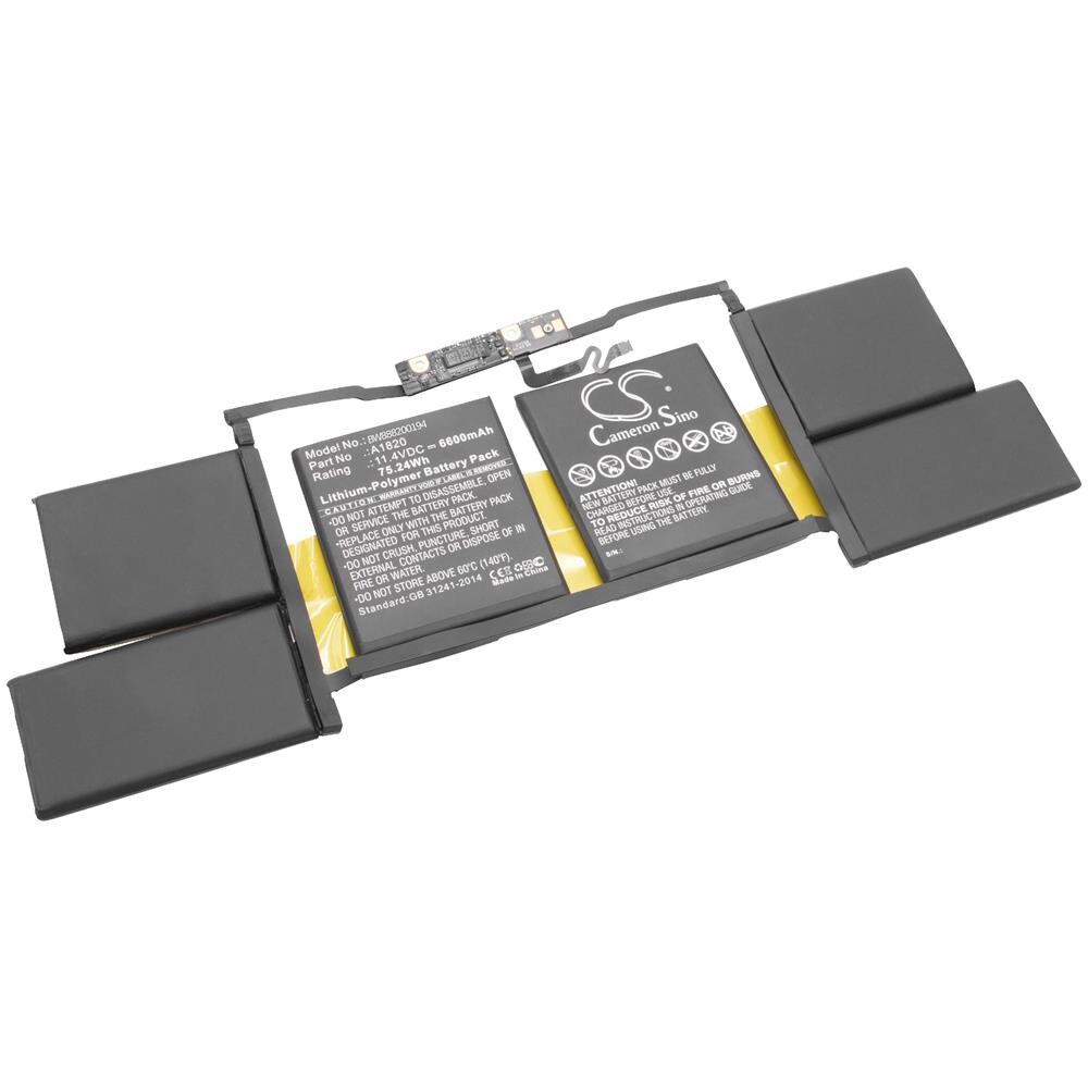 Li-poly Batteria 6600mah (11.4v) Per Laptop Notebook Come Apple 020-01728, A1820 - Foto 1