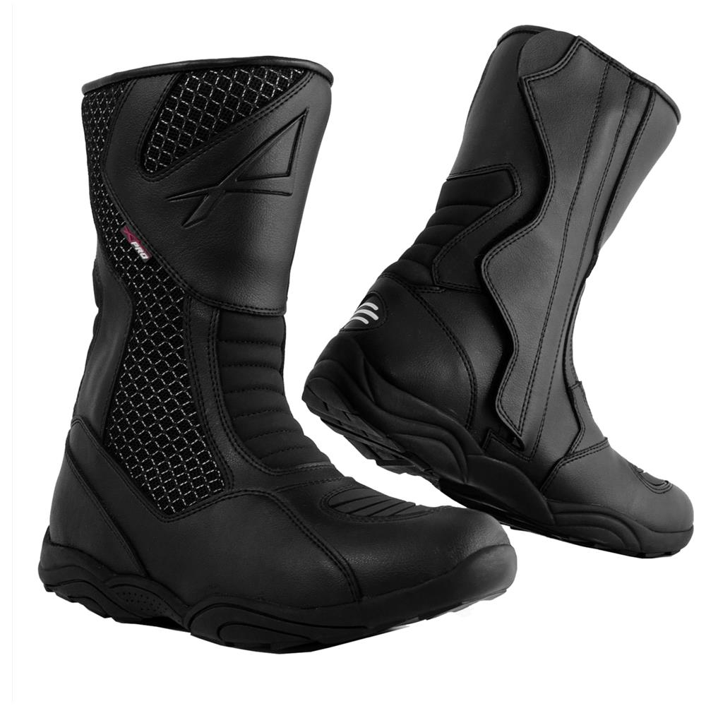 Stivali Stivaletti Moto Impermeabile Touring Turismo Strada Sport Nero 46 - Foto 1