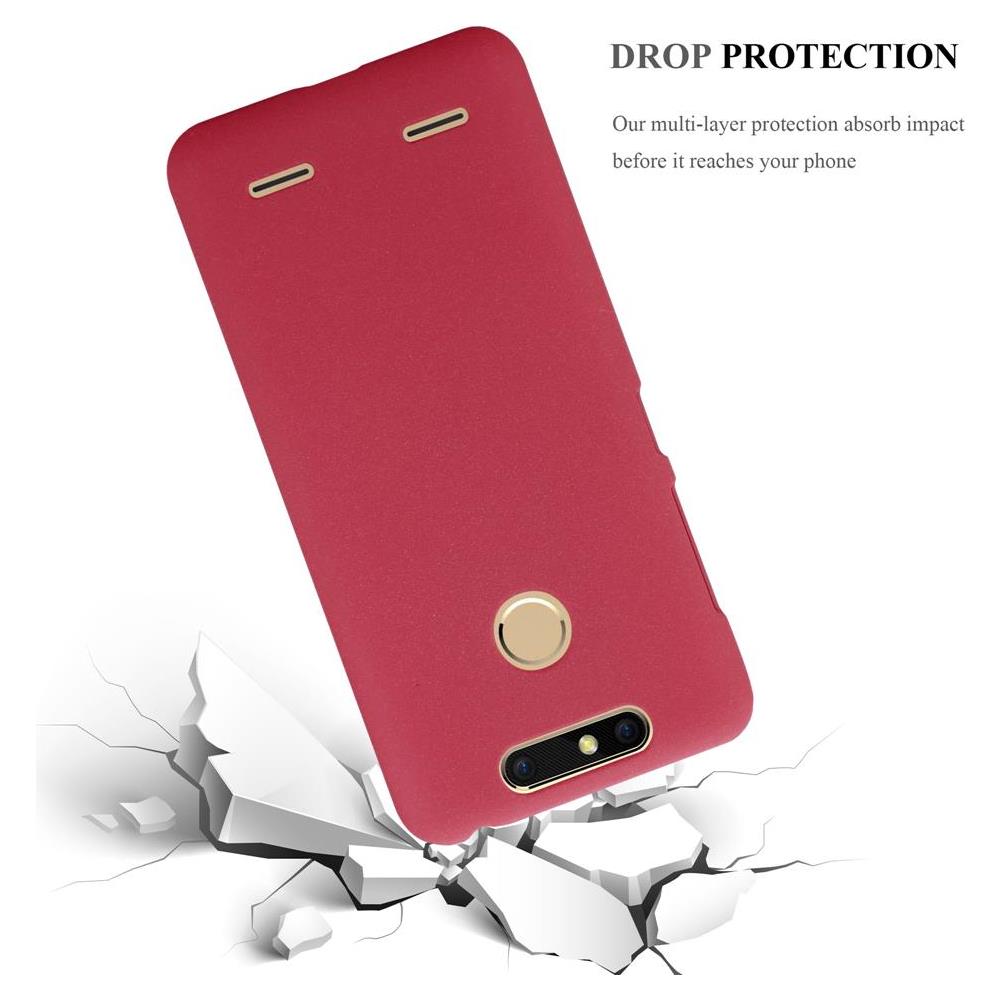 Custodia Compatibile Con Zte Blade V8 Mini In Frosty Rosso - Hard Case Coperchio Protettivo In Frosted Look Contro I Graffi E Gli Urti - Foto 7