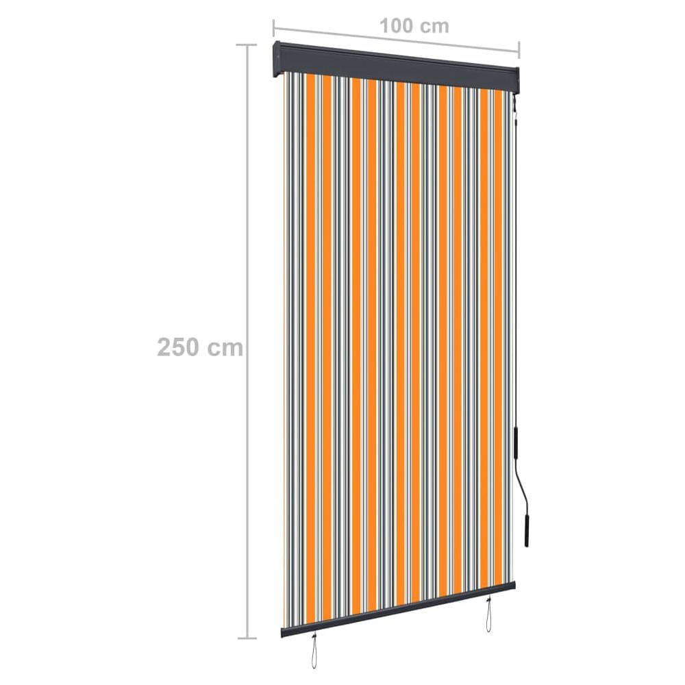 Tenda A Rullo Per Esterni 100x250 Cm Giallo E Blu - Foto 8