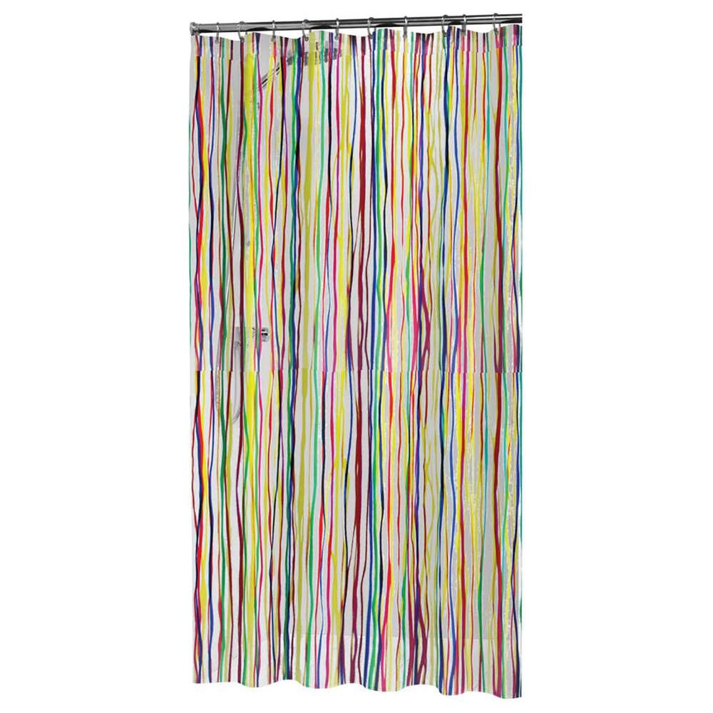 Tenda da Doccia Rigato 180x200 cm Multicolore - Foto 1