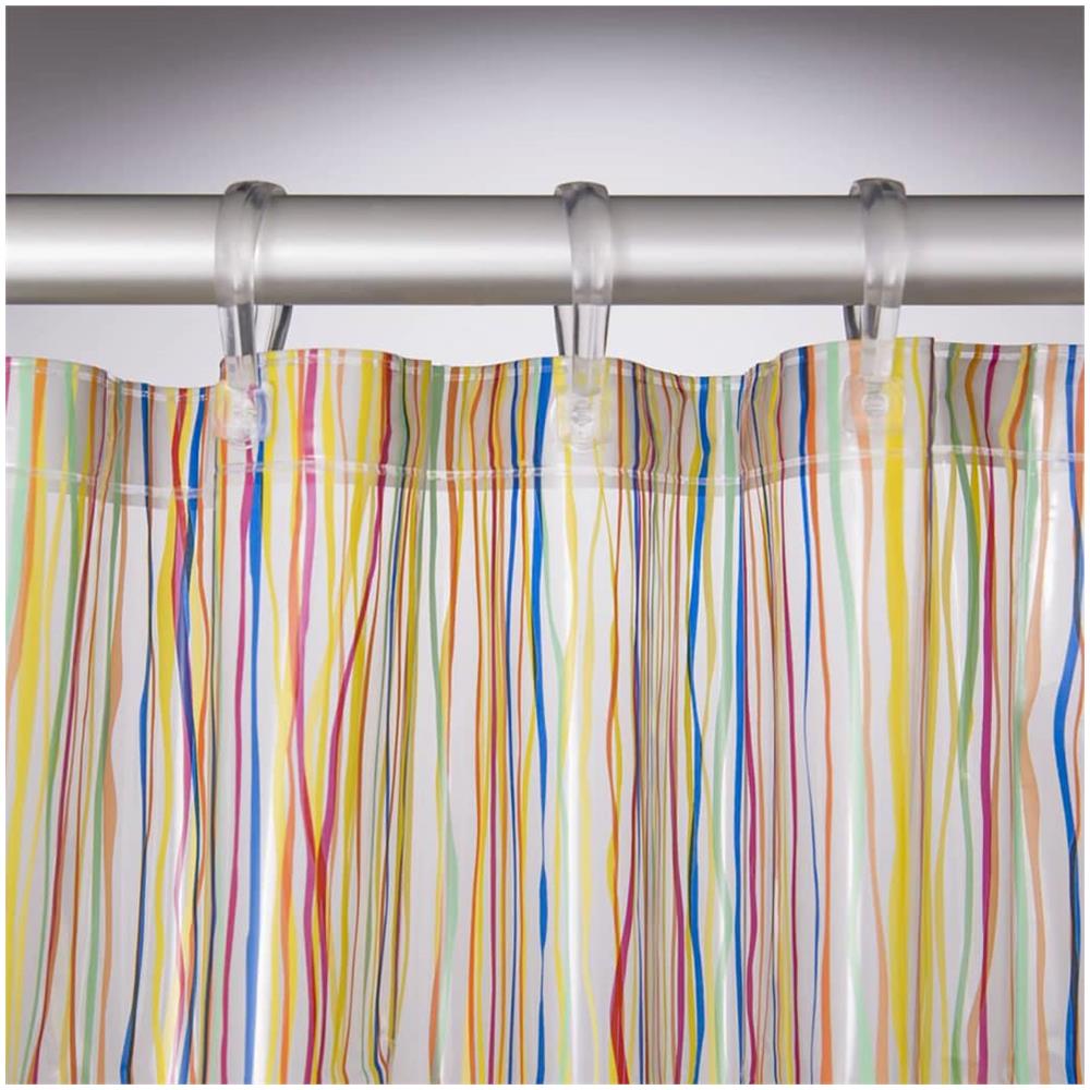 Tenda da Doccia Rigato 180x200 cm Multicolore - Foto 2