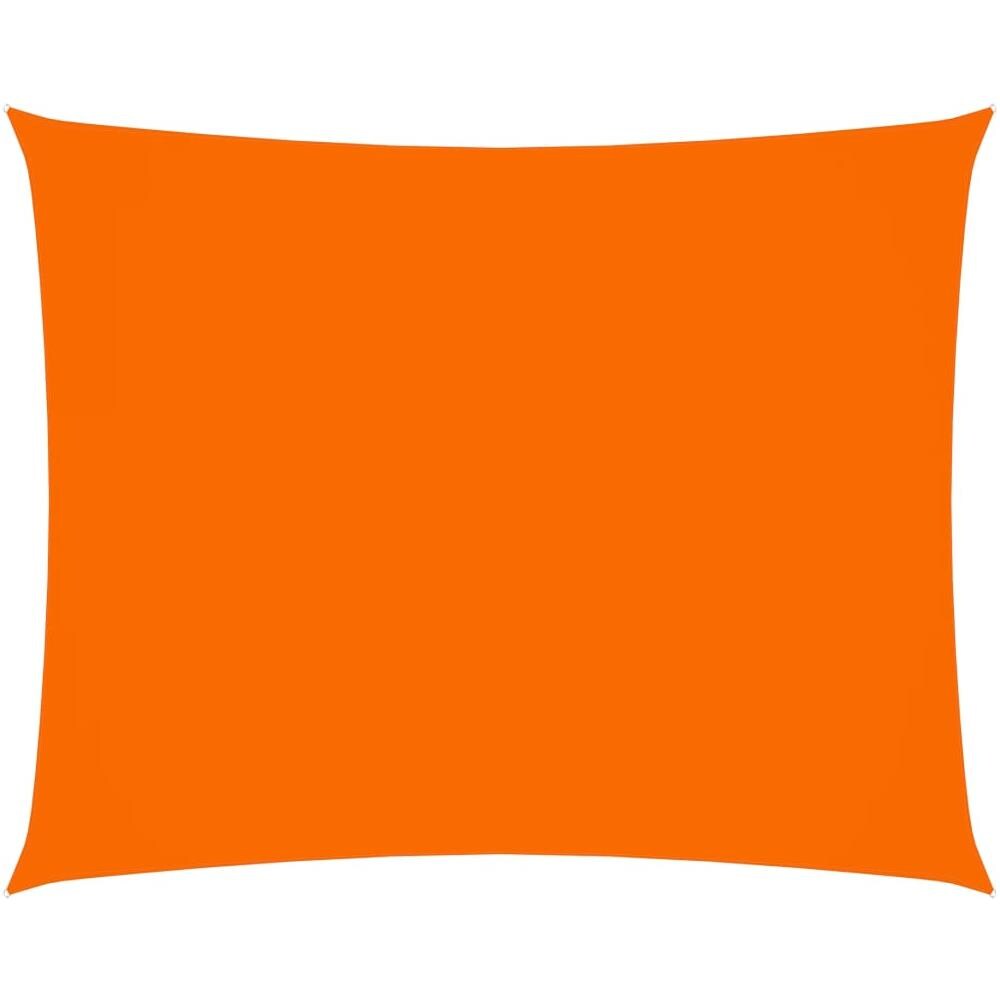 Parasole a Vela Oxford Rettangolare 4x5 m Arancione - Foto 1