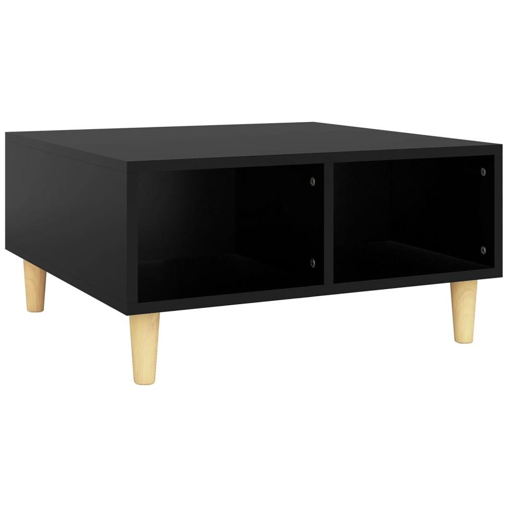 Tavolino da Salotto Nero 60x60x30 cm in Truciolato - Foto 1