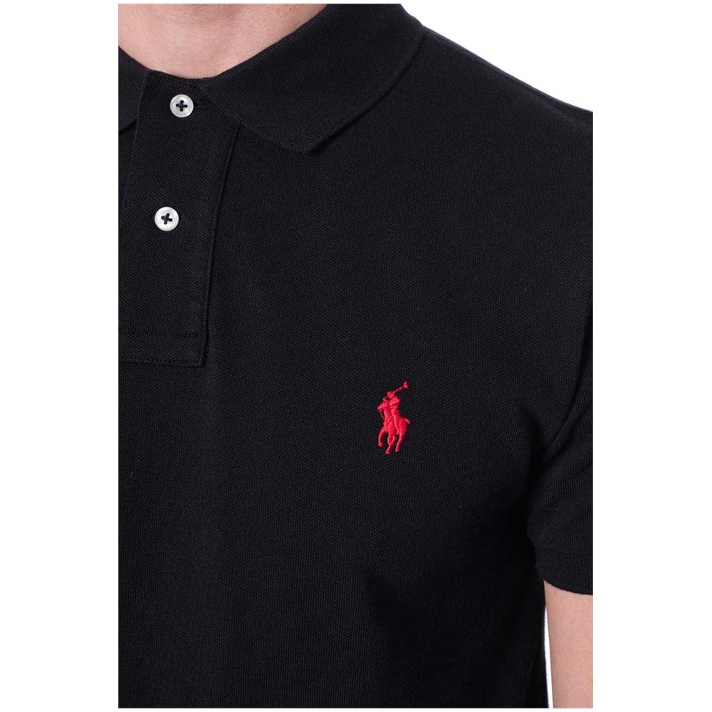 Polo Uomo Slim Fit In Piqué Di Cotone Verde - Foto 4