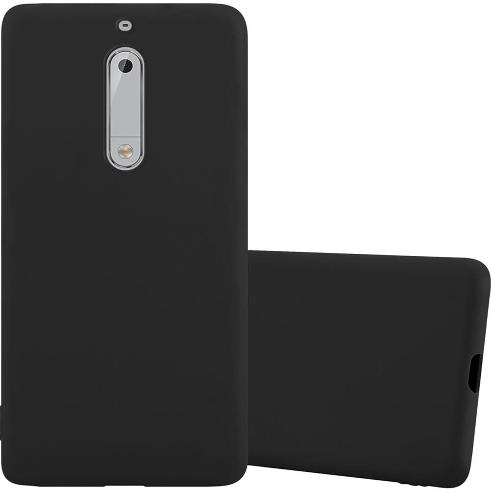 Custodia Compatibile Con Nokia 5 In Candy Nero - Coperchio Protettivo In Silicone Tpu Flessibile - Foto 1
