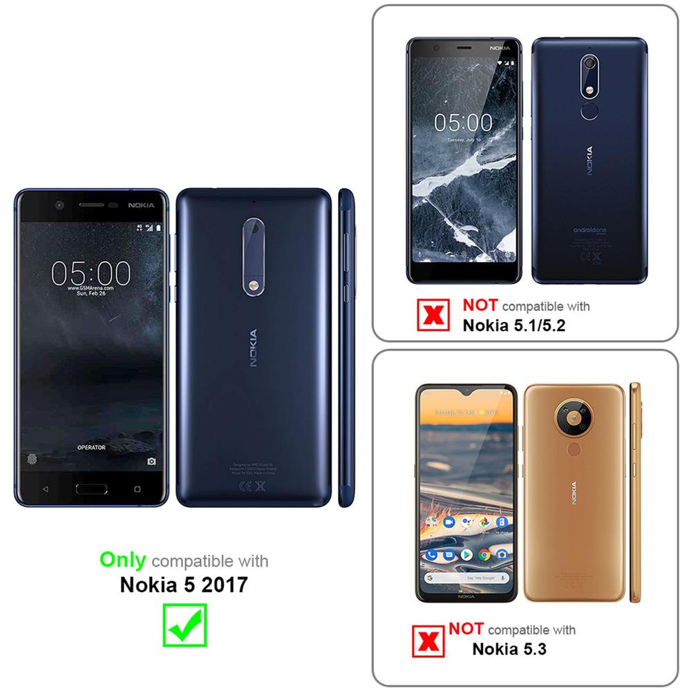 Custodia Compatibile Con Nokia 5 In Candy Nero - Coperchio Protettivo In Silicone Tpu Flessibile - Foto 2