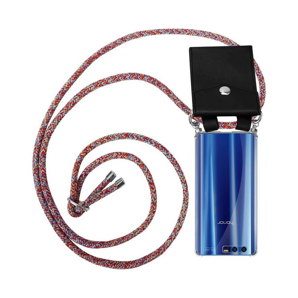 Catena Di Telefoni Cellulari Compatibile Con Honor 9 In Colorful Parrot - Coperchio Protettivo In Silicone Con Anelli D'argento, Cinturino In Corda E Custodia Staccabile - Foto 1