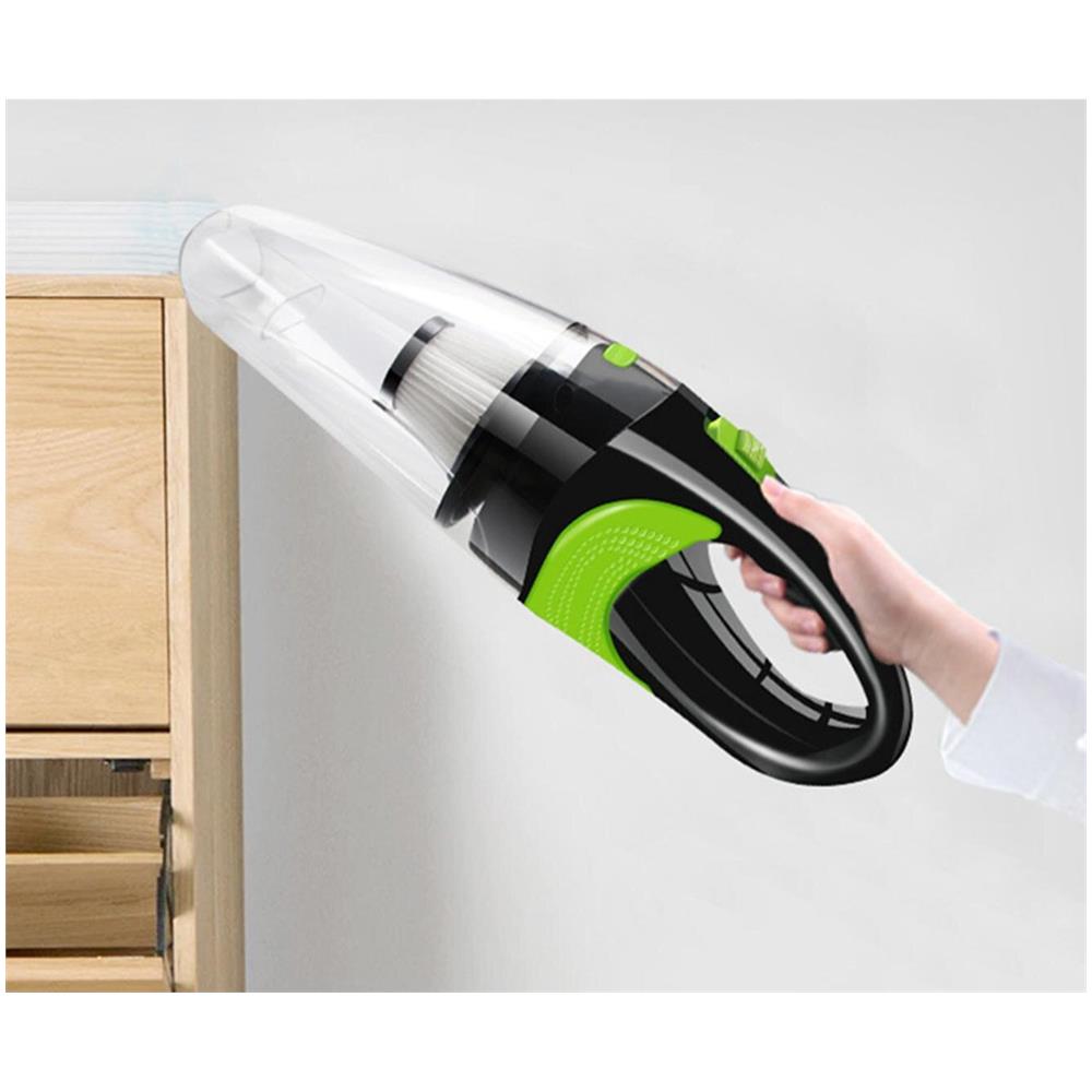 INLAW Detergente Aspirapolvere Veicolo Wireless Usb Ad Aspirapolvere Portatile Caricato - Bianco Trasparente IV11389